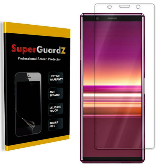 [2-Pack] For Sony Xperia 5 - SuperGuardZ [FULL COVER] Clear Screen Protector   2 Stylus Pen