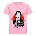 thumbnail image 1 of Wednesday Addams Red Moon I Hate Everything Quote T-Shirt for Kids – Gothic Cartoon Youth Tee, 1 of 4