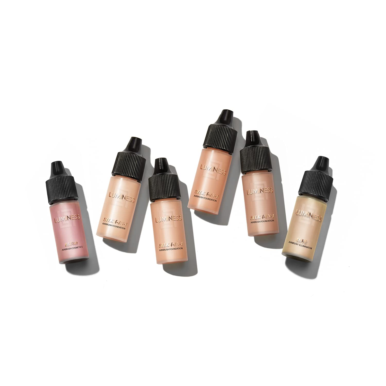 Luminess Air Airbrush Basic Makeup Starter Kit, 0.25 oz x 4 Bottles 