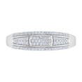 thumbnail image 3 of 1/4 Carat Diamond Wedding Band Ring in 10K White Gold (Ring Size 10.5), 3 of 6