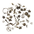 thumbnail image 2 of 100 Uds., Colgantes de de aleación de plata antigua, accesorios para manualidades DIY, colgantes de joyería Fernando Colgantes de aleación para joyería de bricolaje., 2 of 8