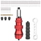 thumbnail image 4 of Adaptador de remachadora de taladro Inserto automático Herramienta de tuerca de inserción roscada Herramientas eléctricas de Adaptador de pistola 1 juego y tuerca de taladro. CUTICAT accesorio de taladro de remache, 4 of 6