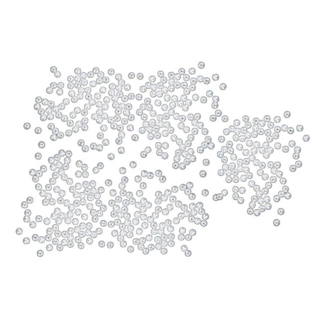 500pcs Cuentas de perlas shaofei 6mm Beige Plástico DIY accesorios para collares