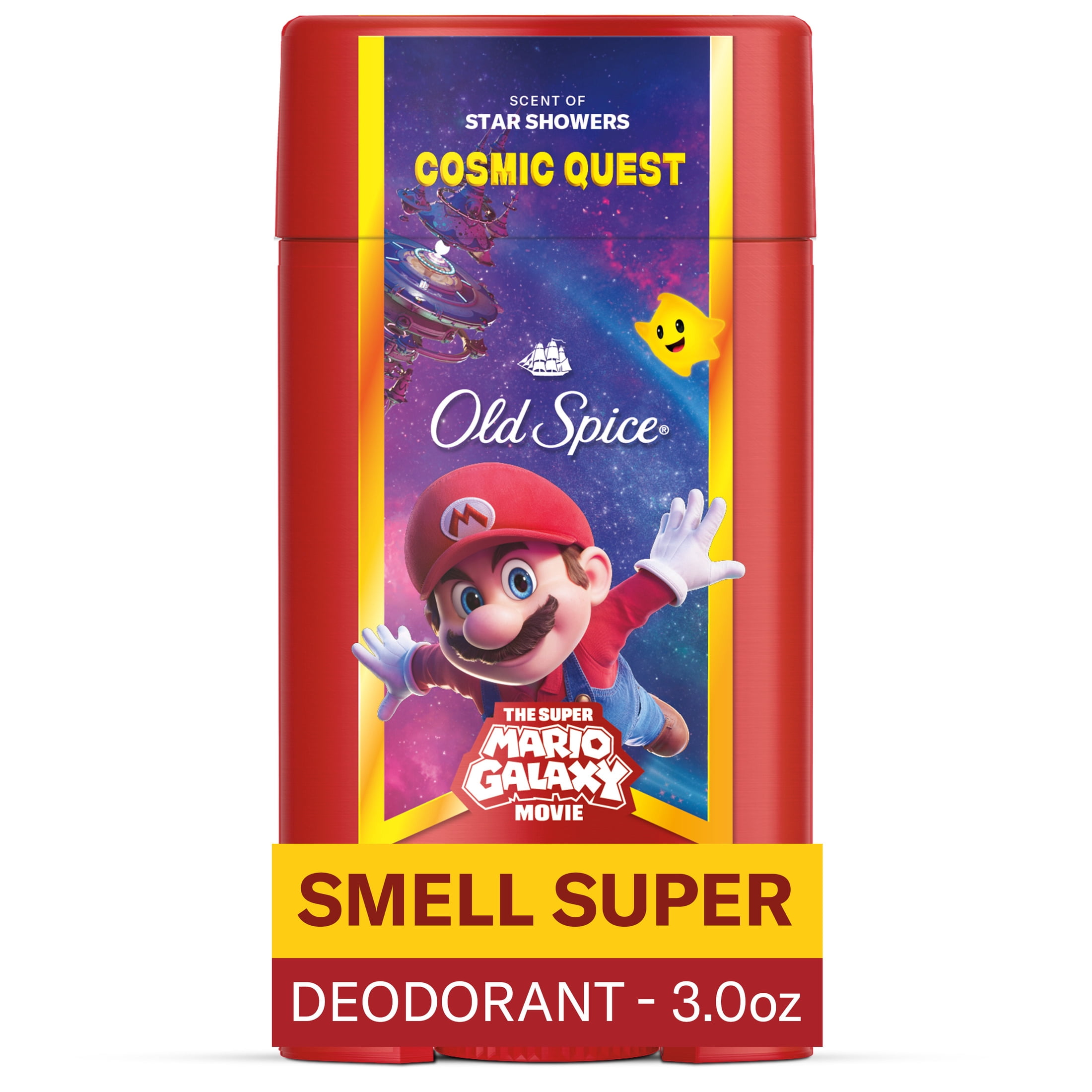 Old Spice Mario Galaxy デオドラントスティック 3個セット Old Spice Men's Deodorant Aluminum Free, Cosmic Quest, Scent of