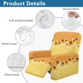 thumbnail image 5 of HELLHERO Sunflower Print Lazyboy Recliner Chair Covers for Reclining Chair Skin Friendly Stretchy Couch Cover for Reclining Sofa, Yellow, 5 of 8