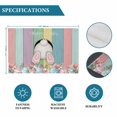 thumbnail image 6 of Easter Bunny Placemats Set of 6, Cute Rabbit Eggs Flowers Colorful Wood Plank Placemats for Dining Table, Place Mats for Kitchen Tabletop, Waterproof Wipeable Dining Table Mats Set, 6 of 9