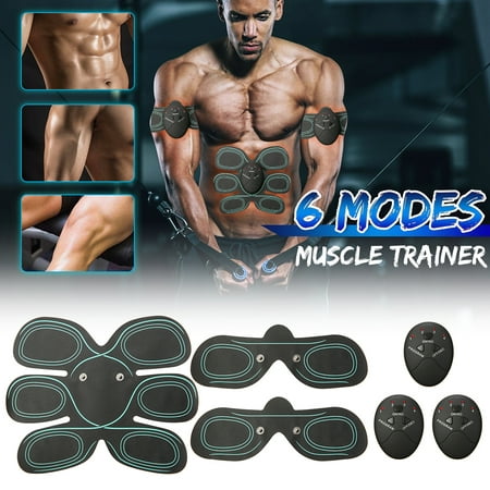 Abdominal Muscle Toner, Abdominal Toning Belt, Abs Trainer Wireless Body Gym Workout Home Office Fitness Equipment For Abdomen Arm Leg Training Men & (Best Arm Toning Workouts For Women)