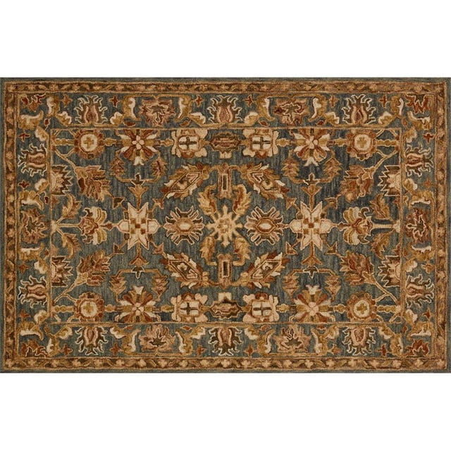 Loloi Victoria 7'9" x 9'9" Hand Made Wool Rug in Slate