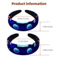 Game Controller 2 Pcs Soft Wide Headbands Printed Hair Accessories for