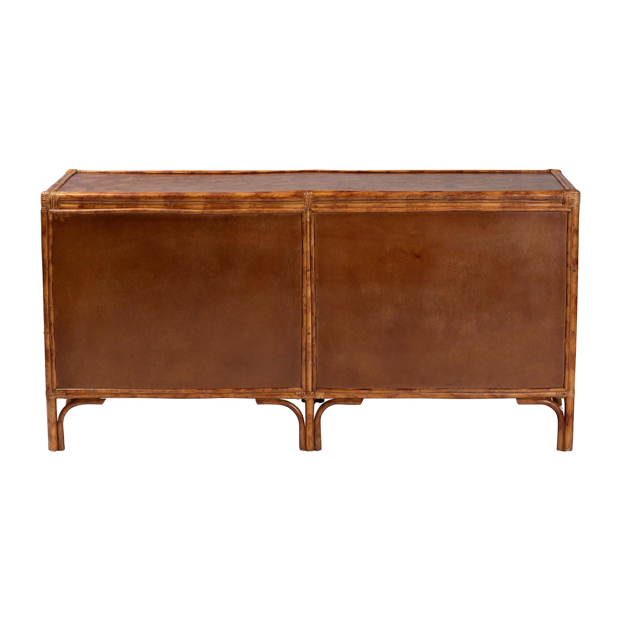 bali & pari Basile Boho Dresser, 6-Drawer, Marbled Tortoise Brown