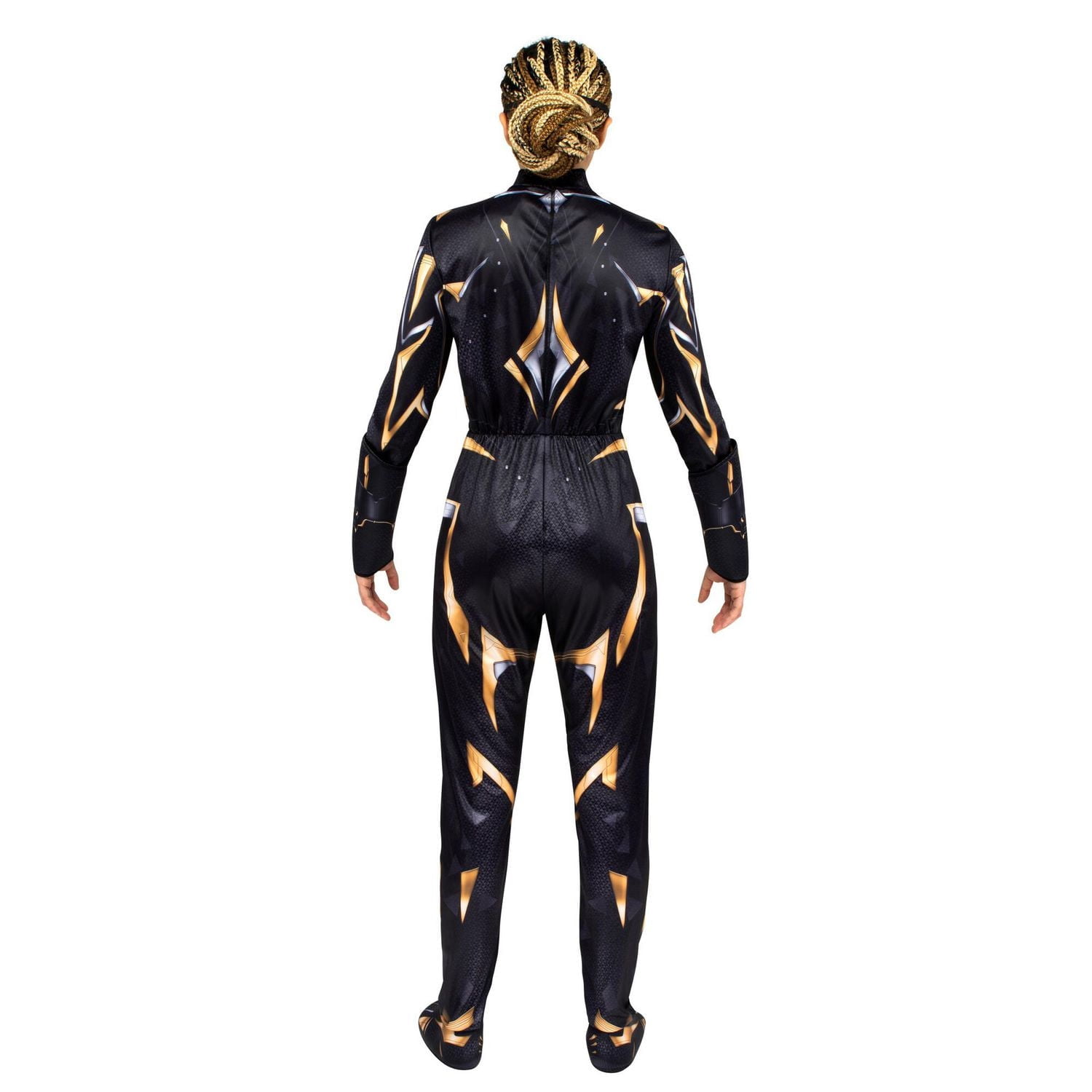 MARVEL Black Panther Adult Women’s Costume - Sublimated Print Jumpsuit and 3D Plastic Mask