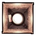 thumbnail image 5 of Meyda 150873 7 in. Square Wolf At Dawn Mini Pendant, Black & Silver Mica, 5 of 5