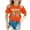 Orange, variant on Girl Shirts Cute Graphic Print Girls 100 Days Of School Shirt Lightweight Tunic Tees Blouses Pullover Tops Black,6-7 Years