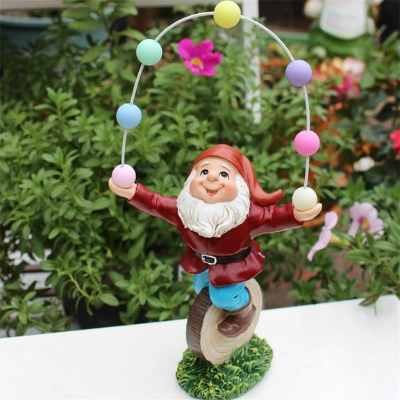 Fairy Gnomes Accessories,Garden Gnomes Statues, Acrobatics Gnome Sculptures,Fairy Dwarf Figurines Garden Decor for Indoor Outdoor,Gift Ideas