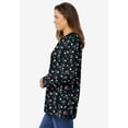 thumbnail image 3 of Woman Within Plus Size Perfect Printed Long-Sleeve Crewneck Tee, 3 of 6