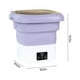 thumbnail image 3 of Fiudx Lavadora Portátil, Diseño Compacto y Plegable, Función de Deshidratación, Ligera y Compacta, Ideal para Viajes, Dormitorios, Apartamentos y Ropa de Bebé. Capacidad de 9 L, Verde, Morado y Azul,, 3 of 6