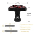 thumbnail image 3 of 4 Pcs Paw Knobs for Kitchen Cabinet Cupboard Dresser Bookcase Drawer Pulls Handles Round Home Decor, 3 of 5