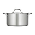thumbnail image 2 of Tramontina Signature 6-Quart Tri-Ply Clad Stainless Steel Sauce Pot with Lid, Induction-Ready Pot, Dishwasher-Safe, 2 of 3