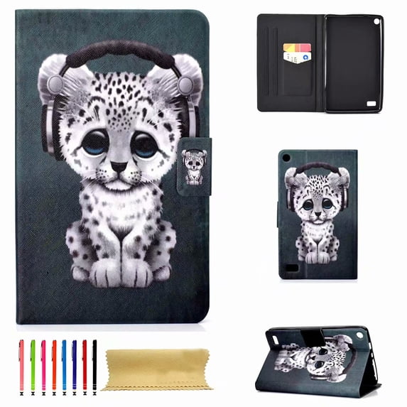 Dteck Slim Case For Amazon Fire 7 2015/2017 Magnetic Flip Stand Cover