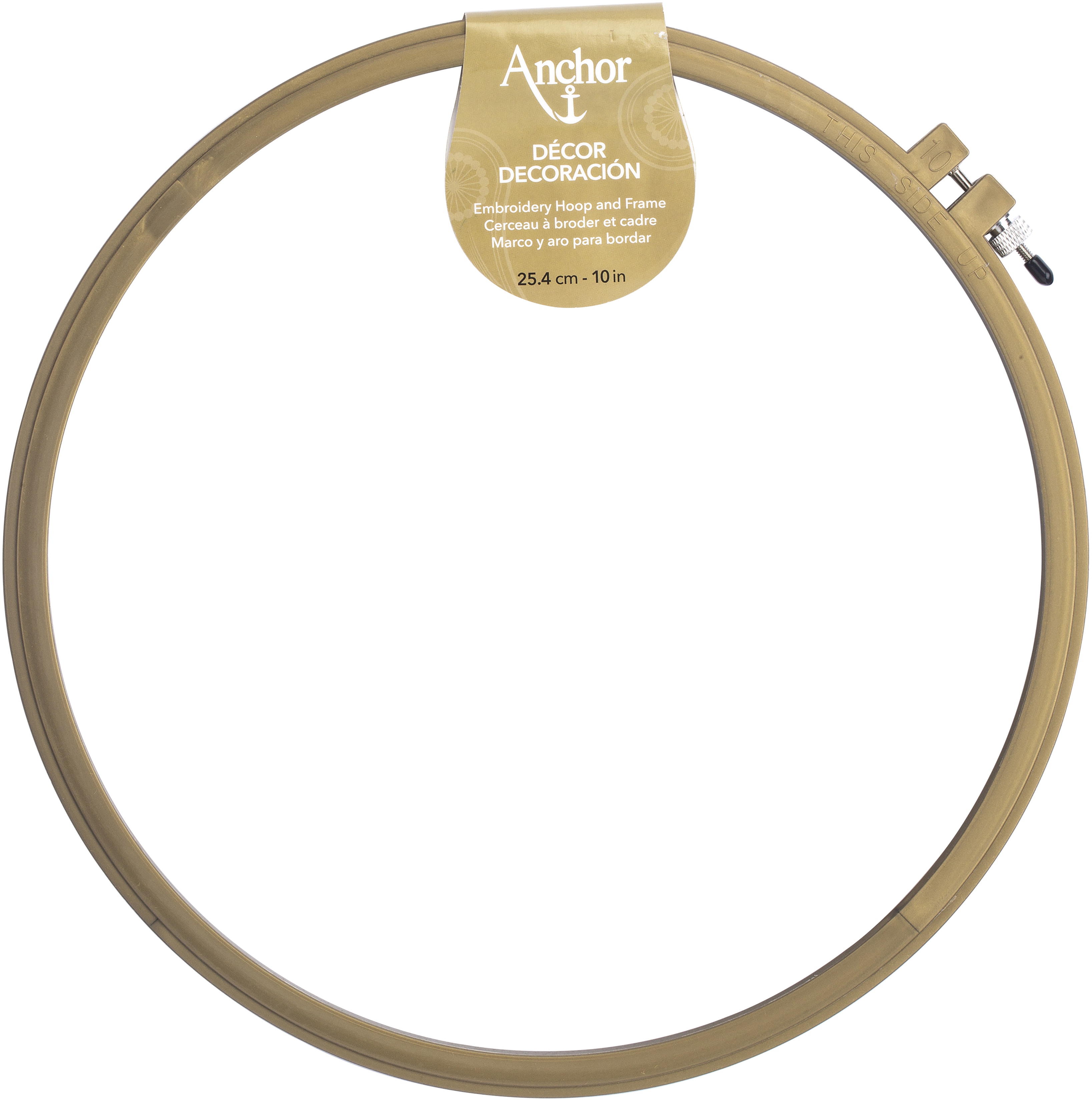 Anchor decor plastic embroidery hoop assorted metallic color10 Anchor decor plastic embroidery hoop assorted metallic color10