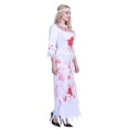 thumbnail image 4 of Disfraz De Novia Zombie Femenina Con Manchas De Sangre, Elegante Vestido De Terror Gótico De Encaje Para La Fiesta De Navidad De Halloween Y Cosplay, 4 of 7