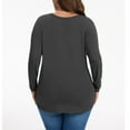 thumbnail image 4 of DDLUYY Women's Plus Size Tops Crew neck Long Sleeve Shirts Loose Tunic Tops Fall Shirts, 4 of 7