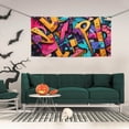 thumbnail image 2 of Pofeuu Vibrant Graffiti Urban Art Print Colorful Yard Festival Banner Sign Party Outdoor & Indoor Party Decoration Banne Festival Yard Sign-Small, 2 of 8