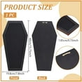 thumbnail image 2 of 1pc Coffin Pin Display Board 15.7x7.8x0.7inch Bulletin Display Board Wall Mounted Felt Board with Black Wood Frame for Brooch Pin Display Office Home Decor Black, 2 of 5