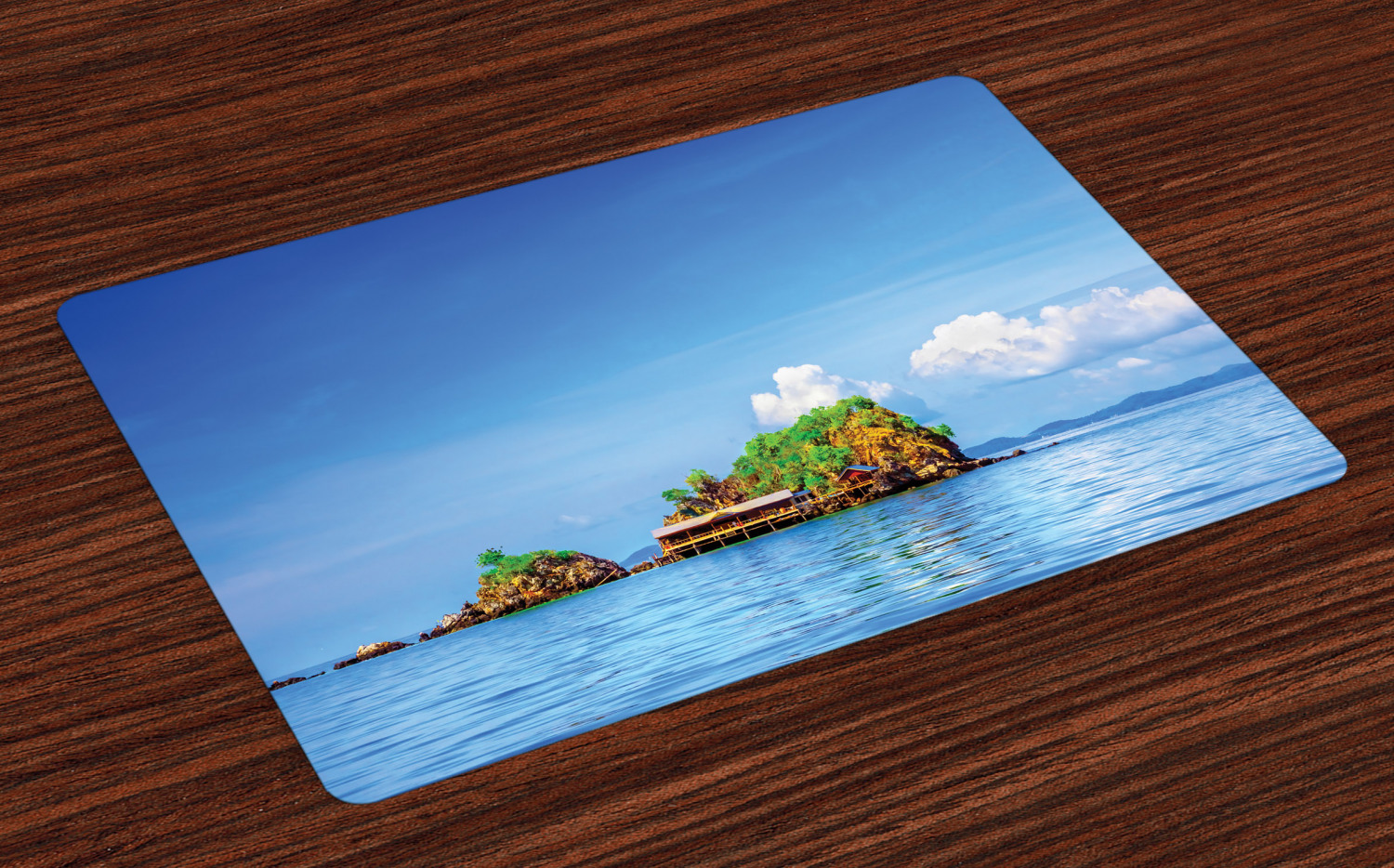 Island Placemats Set of 4 Photo of Tropic Islands in the ...