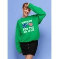 thumbnail image 2 of Stayin' Fly 4Th July Glasses Sweatshirt Women -Image by Shutterstock, Female 3X-Large, 2 of 4