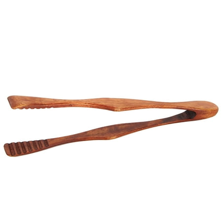 

Homemaxs Wood Food Tongs Barbecue Steak Tongs Bread Dessert Pastry Clip Clamp Buffet Kitchen Cooking Tools