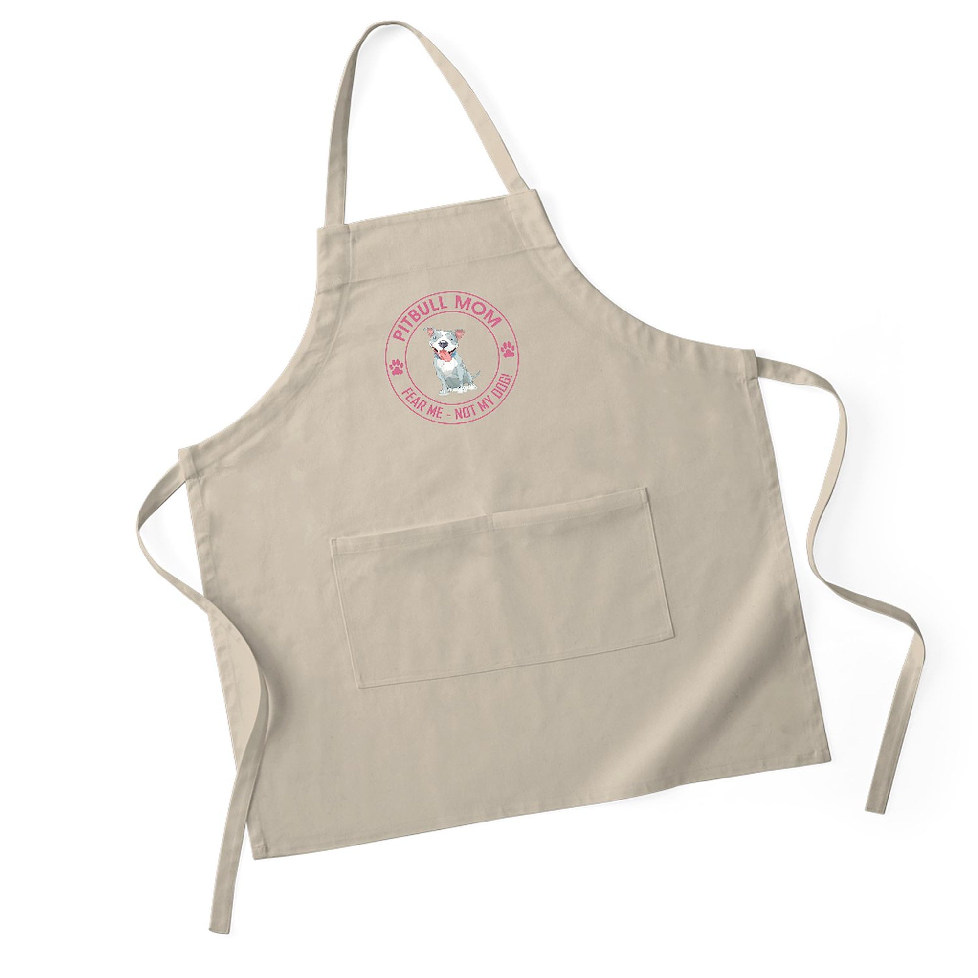 CafePress - PITBULL MOM Light - Kitchen Apron with Pockets, Grilling Apron, Baking Apron