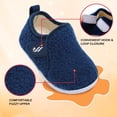 thumbnail image 3 of L-RUN Toddler Slippers Fuzzy Kids Slippers Warm House Shoes for Boys Girls, 3 of 6