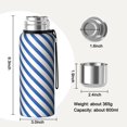 thumbnail image 7 of Modern 20oz Stainless Steel Thermal Bottle with Tea Filter and Cup Lid, Vacuum Insulated Coffee Mug with 316L Inner Liner, Leakproof Travel Thermos for Office, Commute & Outdoor, 7 of 7