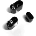 thumbnail image 1 of Fundas para patas de silla, almohadillas ovaladas de silicona para patas de muebles, protectores contra rayones en el suelo de la mesa, 8-24 unidades, negro brillante, 25 x 50 mm, 1 of 5