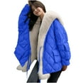 thumbnail image 7 of Kiplyki Save Big Women's Winter Coat Solid Color Long Sleeves Pocket Keep Warm Jacket Coat, 7 of 7