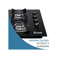 thumbnail image 3 of Parrilla A Gas 4 Quemadores Estufa Vidrio 7mm Empotrable Color Plateado, 3 of 5
