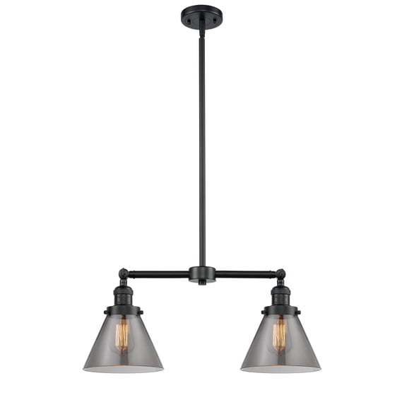 Innovations 209-OB-G43-LED Transitional Two Light Chandelier from Franklin Restoration collection in Bronze / Dark finish, 5.00 inches