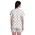 thumbnail image 4 of Moomaya Pyjama 2 Pcs Imprimé pour Femmes Ensemble T-Shirt et Short Tenue de Nuit pour Femmes, 4 of 6