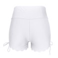 thumbnail image 4 of Women High Waisted Bikini Bottom Retro Ruched Swim Short - Nylon/Spandex - Multiple Sizes, 4 of 6