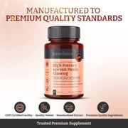 PureClinica High Potency Korean Panax Ginseng 10,000mg – 180 Tablets (6-Month Supply) – Standardized 20% Ginsenosides for Energy & Vitality Support