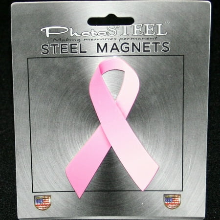 - Pink Ribbon Breast Cancer Awareness Metal With Magnets 4.5