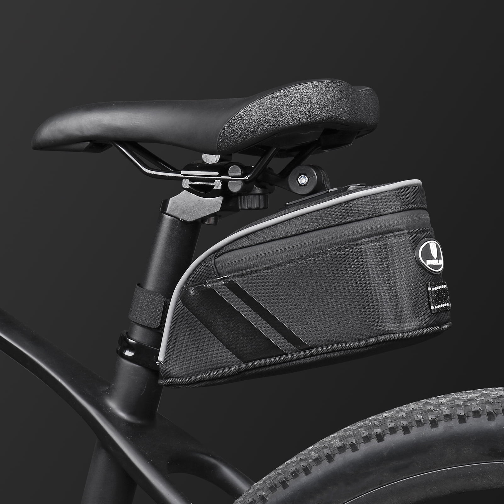 Sacoche De Selle WEST BIKING – Petit Sac De Rangement Sous-selle Pour Vélo De Route Ou VTT – Noir