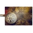 thumbnail image 3 of PKQWTM compass gold color old map with coins Book Cover Book Protector Book Sleeve Book Pouch Book Bag 6x9 inch, 3 of 4