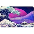 thumbnail image 2 of Diatomaceous Earth Bath Mat,The Great Wave Off Kanagawa Square Soft Wrinkle Free Bathroom Floor Rugs Non-Slip Volume Super Absorbent Fast Drying for Bathroom Kitchen Door mat（43cmx70cm）, 2 of 6