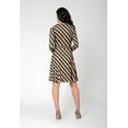 thumbnail image 3 of Leota Women's 3/4 Sleeve Perfect Wrap Dress Multi Size Small, 3 of 3