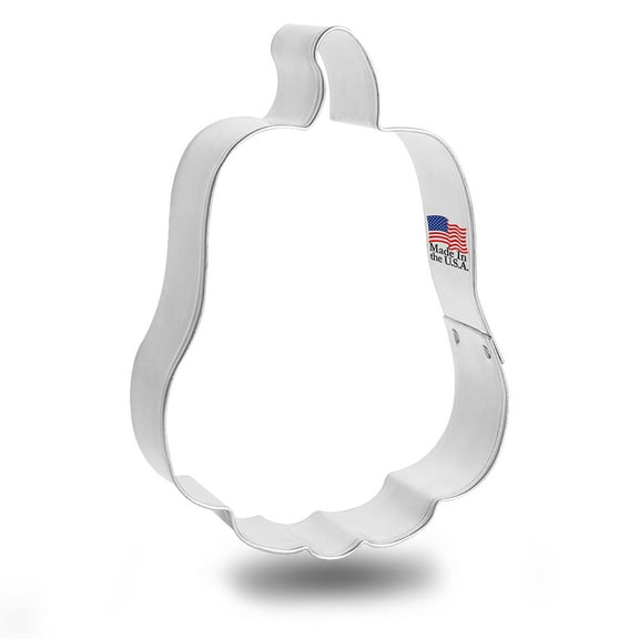 Tall Pumpkin Cookie Cutter 3.75 in B1471 - Foose Cookie Cutters - USA Tin Plate Steel