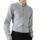 thumbnail image 1 of Blusa y camisa de manga larga con cuello vuelto para hombre, color liso, bolsillos con rayas, solapa con botones, blusa de poliéster para hombre, 1 of 6