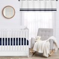 thumbnail image 4 of Sweet Jojo Designs Hôtel Blanc et Bleu Marine?Valance Moderne de Fenêtre, 4 of 4