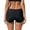 Black, variant on Linfrsh Women's High Cut Bikini Bottom Tummy Control Seamless Ruched Bathing Suit Swim Bottom Plus Size Bikini Bottom Black,S